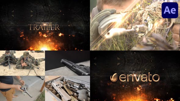 Videohive The Warrior Trailer Template for After Effects 48119763