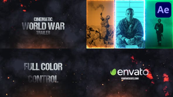 Videohive Cinematic World War Trailer Template for After Effects 47264097