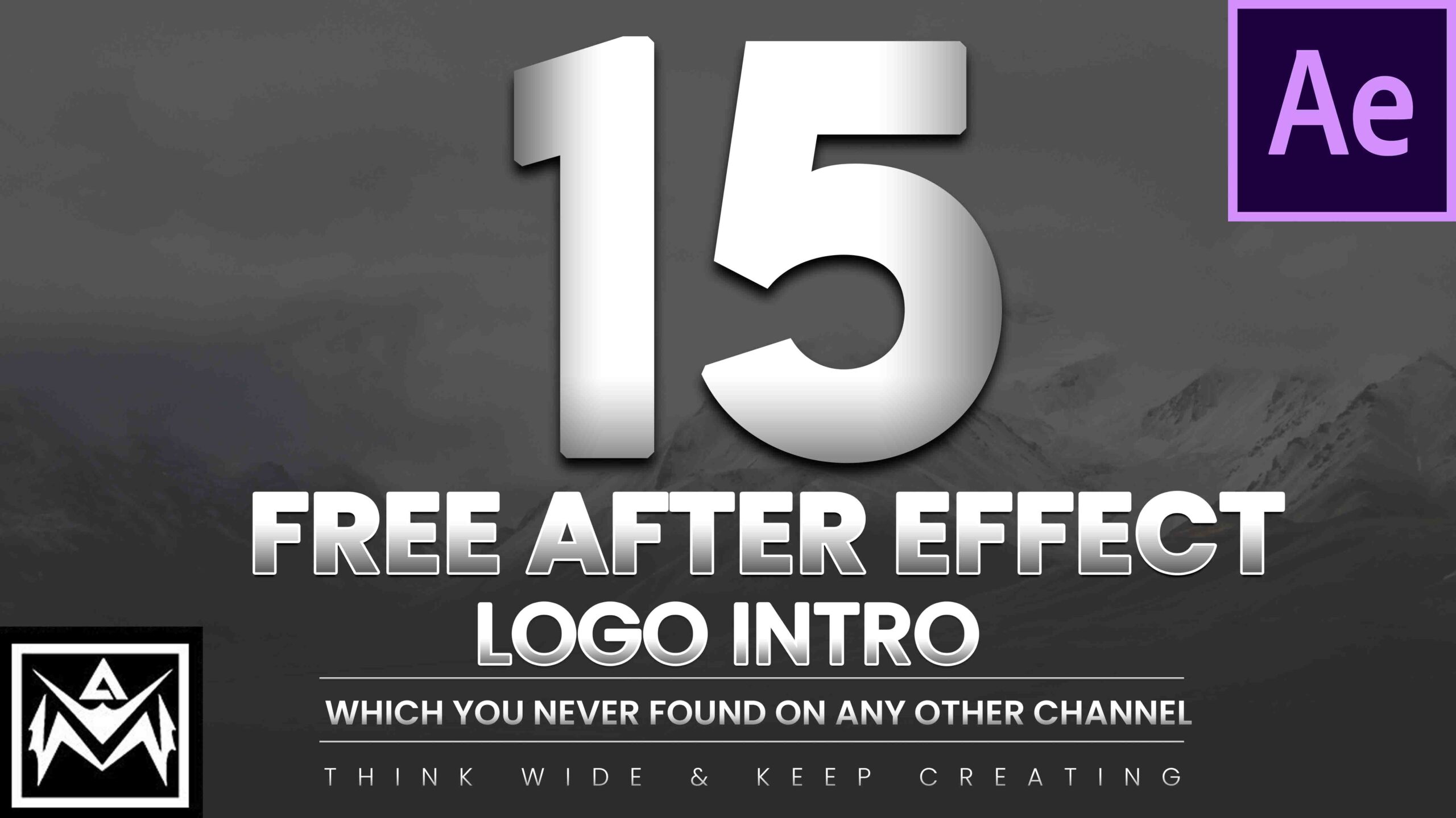 After effect logo intro template