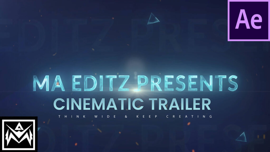 after effect cinematic trailer template